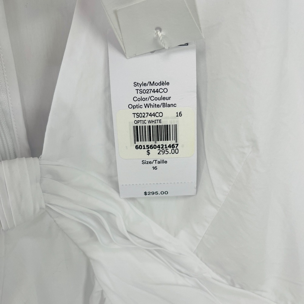 Derek Lam 10 Crosby NWD Noe Blouse Optic White Sz 16 Quiet Luxury - Picture 6 of 16